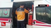 Sakarya'da sulama kanalına devrilen otomobildeki 3 kişi yaralandı