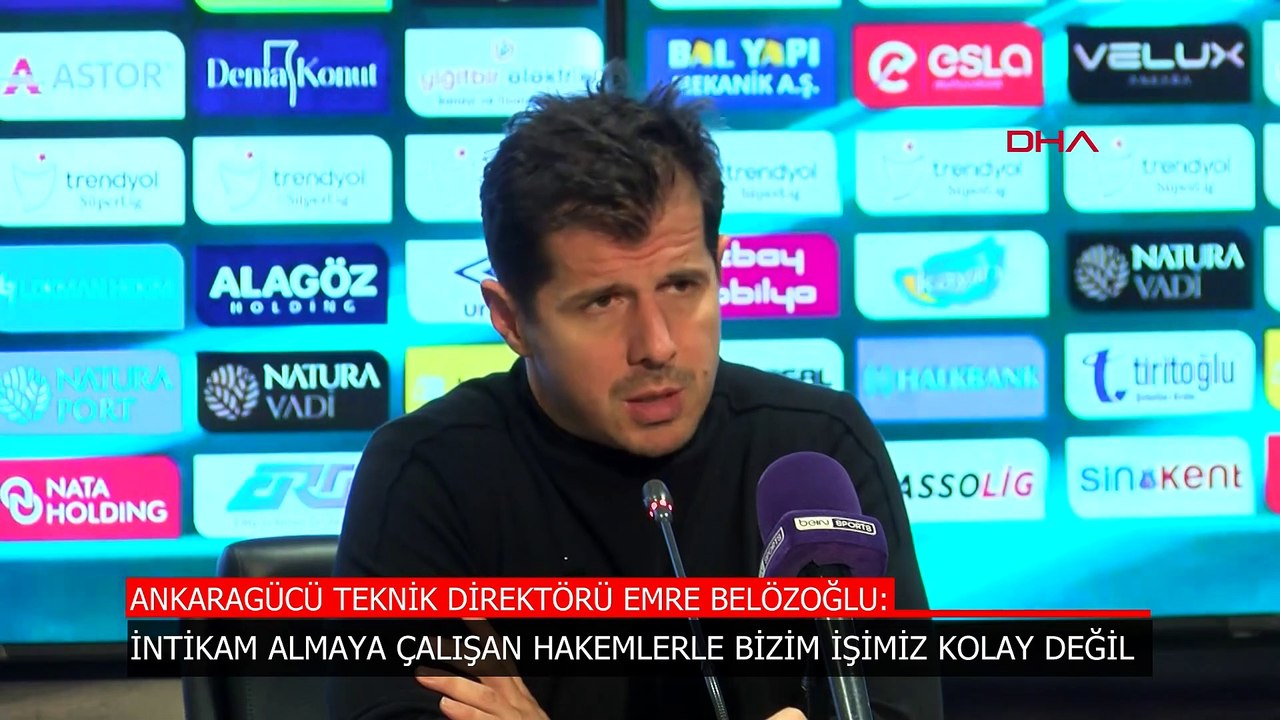 Emre Belözoğlu: İntikam almaya çalışan hakemlerle işimiz kolay değil