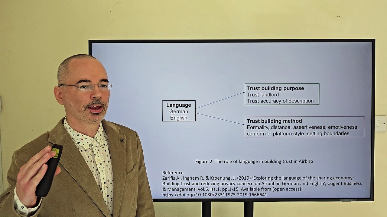 Exploring the language of the sharing economy: Building trust and reducing privacy concern on Airbnb in German and English
