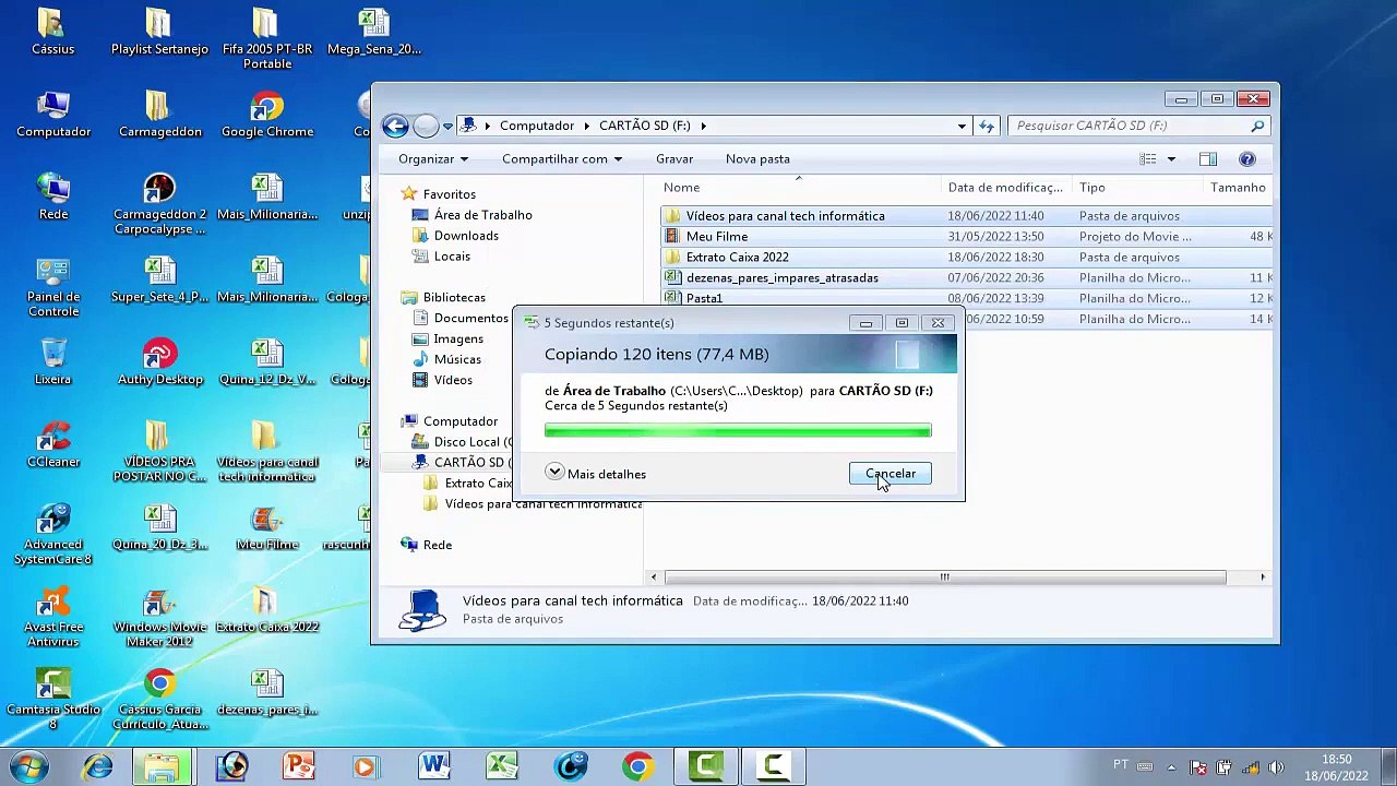 Como Passar Arquivos do Computador Para o Cartão de Memória SD