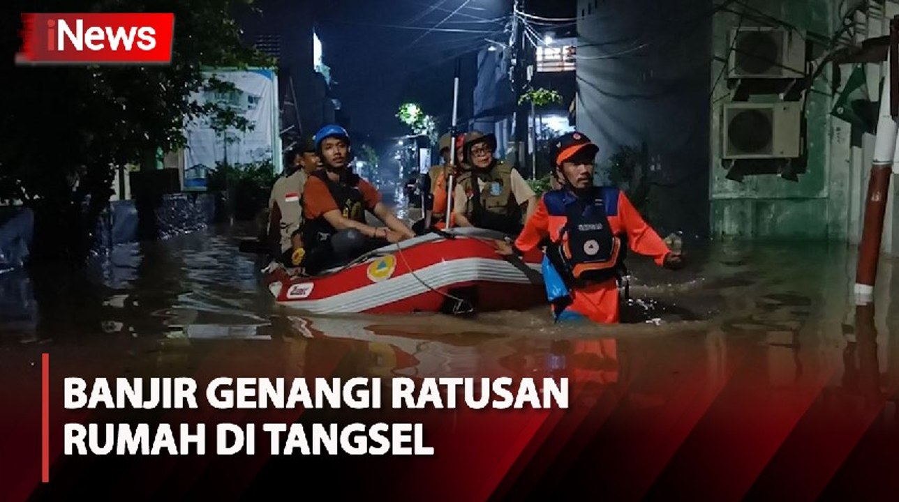 Diguyur Hujan Deras, Ratusan Rumah di Tangsel Terendam Banjir