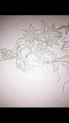 MixArts _ Dibujo - Un dibujo viejo de Dragon Ball Super - Goku Ultra Instinto