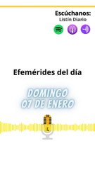 Efemérides | Domingo 07 de Enero 2024