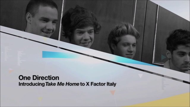 【字幕】One Direction - The English Pop band present Take Me Home at X Factor Italy 2012.11