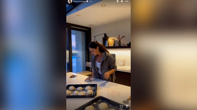 Yasemin Özilhan mutfaktaki hünerlerini sergiledi