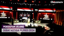 Jelang Debat Ketiga Pilpres 2024, Begini Suasana Persiapan di Istora Senayan Jakarta
