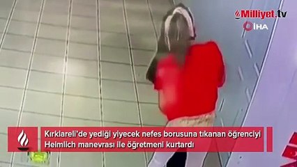 Öğretmenden hayat kurtaran hamle! Öğrenci ölümden döndü