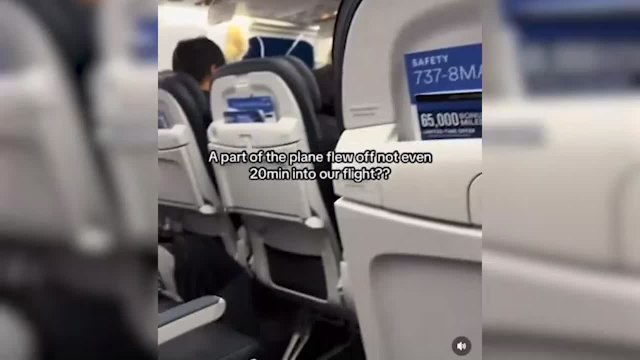 Explota la ventana de un avión en pleno vuelo tras un “problema de presurización”