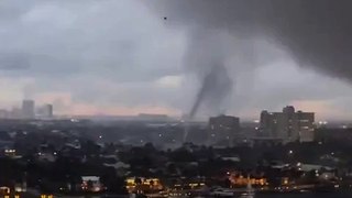 BREAKING: A Large Tornado touches down on the ground in the area of Fort Lauderdale