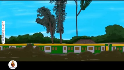 Raat 1 Tar Train - Bhuter Cartoon _ The Haunted Train _ Bengali Horror Cartoon _