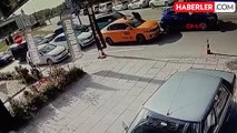 Çekmeköy'de trafik kazası sonrası çıkan kavga güvenlik kamerasına yansıdı