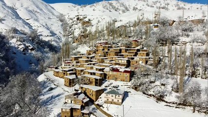 Bitlis’ten kartpostallık kar manzaraları