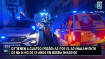 Detienen a cuatro personas por el apuñalamiento de un niño de 13 años en Usera (Madrid)