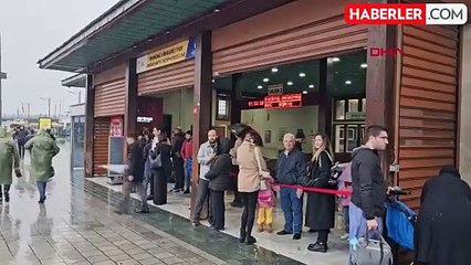 İstanbul'da Sağanak Yağış Nedeniyle Vapur Seferleri İptal Edildi