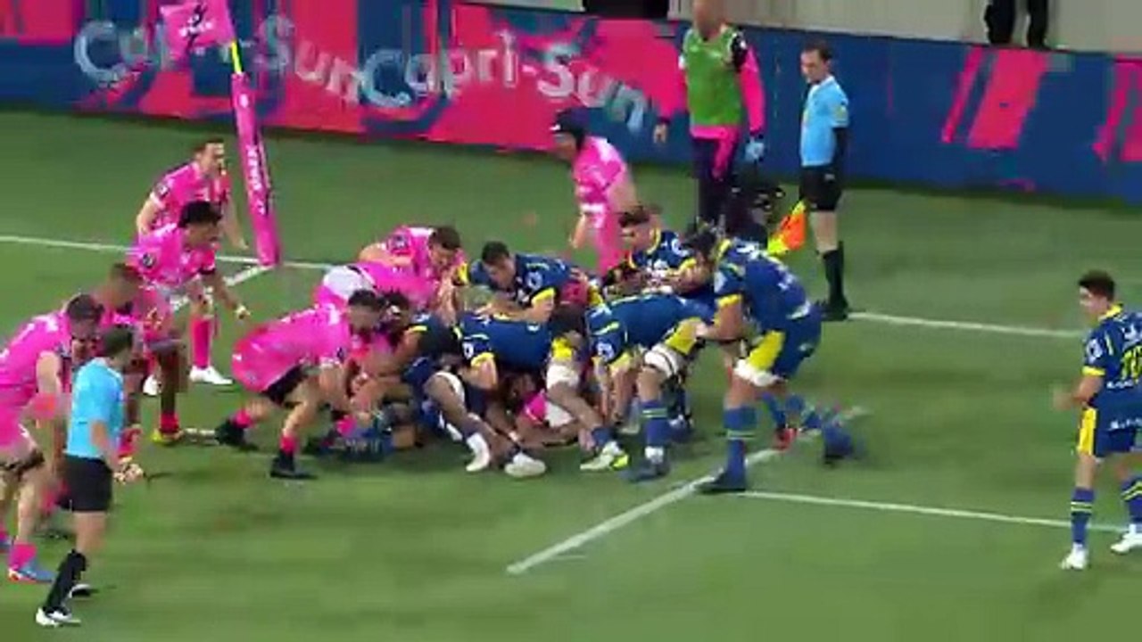 TOP 14 - Essai de Pierre FOUYSSAC (ASM) - Stade Français Paris - ASM Clermont
