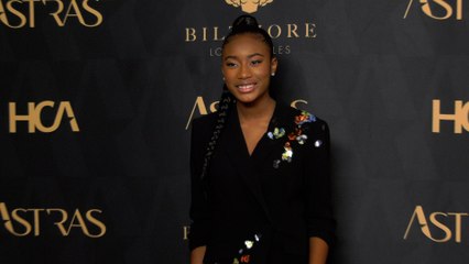 Calah Lane 2024 Astra Film Awards Red Carpet Fashion Cam!