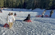 Kayak tutkunları Yurduntepe Kayak Merkezi'nde buluşuyor