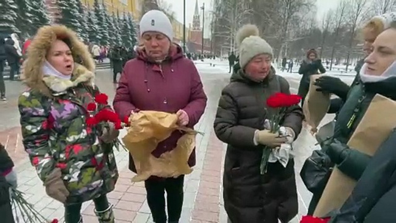 Russinnen demonstrieren in Moskau gegen Mobilisierung ihrer Männer
