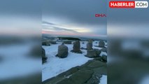 Nemrut Dağı'nda Kar Manzaraları Hayran Bıraktı