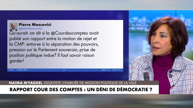 Naïma M’Faddel : «Il y a un déni de démocratie. Les Français ont le droit de savoir»