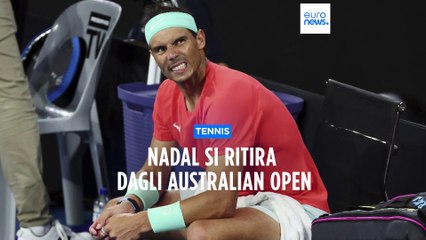 Australian Open: Nadal si ritira per uno strappo muscolare