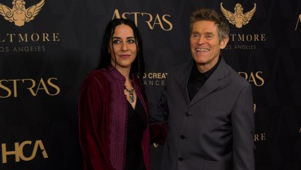 Willem Dafoe and Giada Colagrande 2024 Astra Film Awards Red Carpet Fashion Cam!