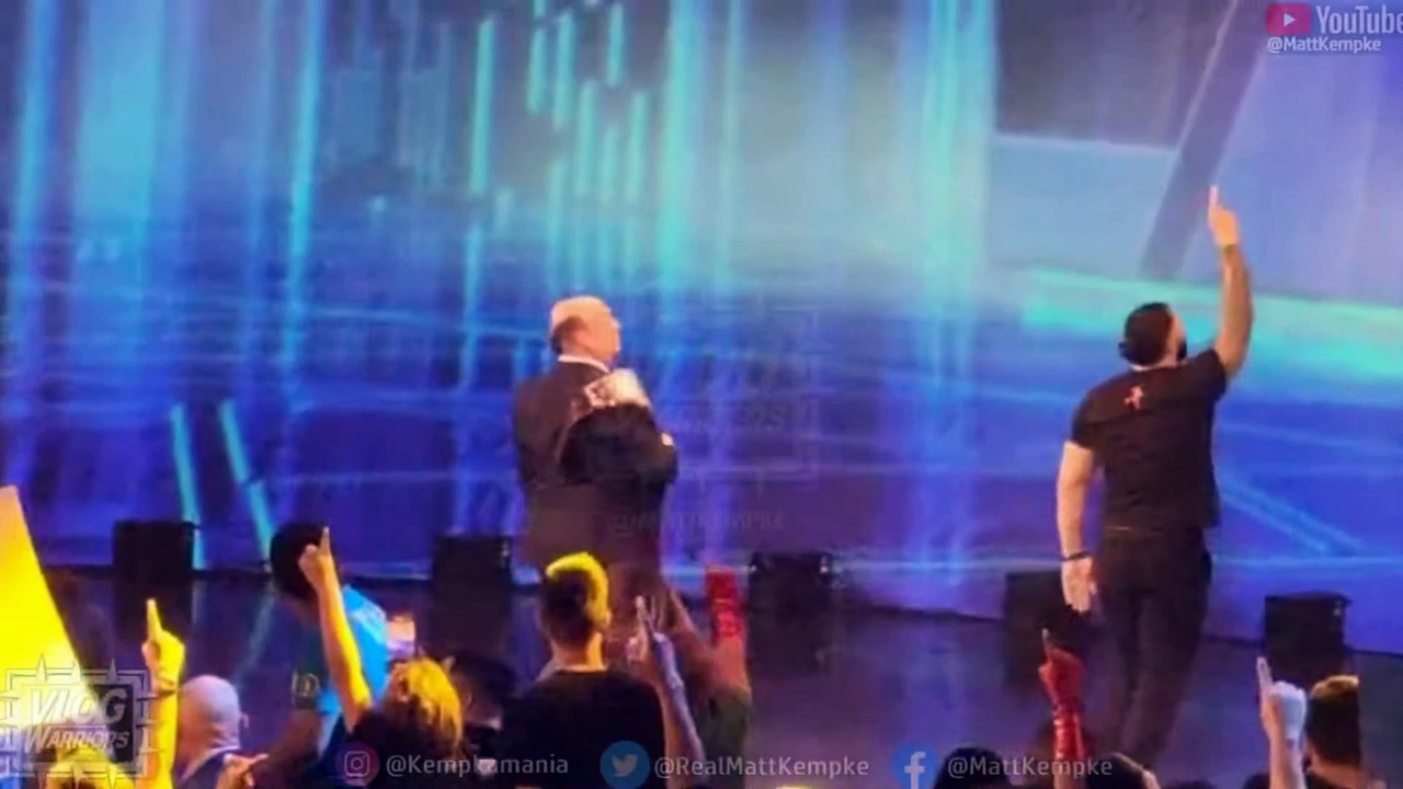 John Cena and Rey Mysterio HUG OFF AIR after WWE Smackdown Ends!!