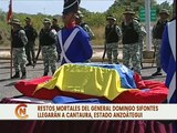 Restos mortales del Gral. Domingo Antonio Sifontes inicia traslado a Cantaura, estado Anzoátegui