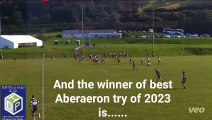 Geth Jenkins wins Aberaeron RFC's try of the season 2023