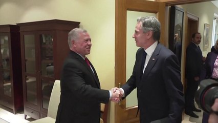 요르단 국왕, 블링컨에 "이스라엘에 휴전 압박하라" / YTN