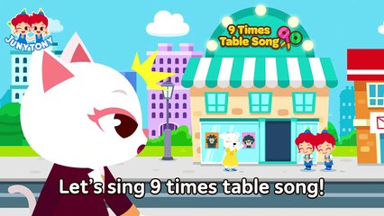9 Times Table Song Multiply By 9 School Songs Multiplication Songs for Kids JunyTony
