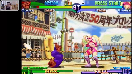 (ARC) Street Fighter Zero 3 Upper - 02-1 - Shin Gouki - Mazi Mode and Dramatic Battle - Lv 4