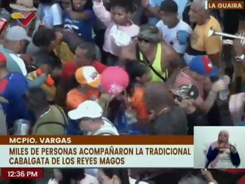 En el mcpio. Vargas ciudadanos acompañaron a la tradicional cabalgata de Reyes Magos