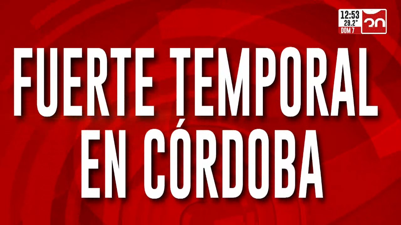 Fuerte temporal en Córdoba: inundaciones y caídas de árboles