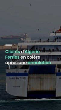 Clients d'Algérie Ferries en colère après une annulation