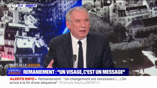 Remaniement: L'enjeu est de reconstruire une confiance qui s'est, hélas, délitée entre les Français et l'État , affirme François Bayrou