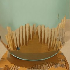 "Cette superbe lampe en verre à petit prix attire immédiatement l'attention des clients !