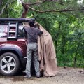 Car Camping With Land Rover Defender 130