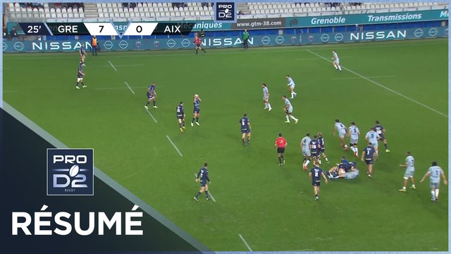 PRO D2 Saison 2023-2024 J15 - Résumé FC Grenoble Rugby - Provence Rugby