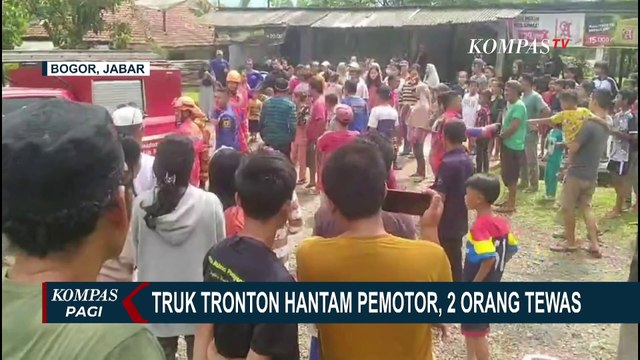 Diduga Kurangnya Kosentrasi saat Mengemudi, Truk Tronton Hantam Pemotor di Bogor, 2 Orang Tewas