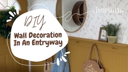 DIY Wall Decoration In An Entryway