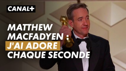 Matthew Macfadyen, élu meilleur acteur dans un second rôle - Golden Globes 2024 - CANAL+ion
