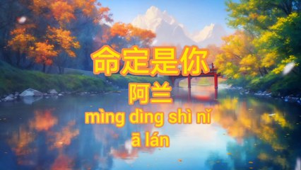 命定是你 - 阿兰 《动态歌词Lyrics/拼音歌词Pinyin Lyrics》