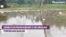 Jembatan Penghubung 2 Kelurahan di Depok Terendam Banjir, Akses Jalan Warga Terputus