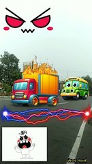 truk box merah jadi bis hijau