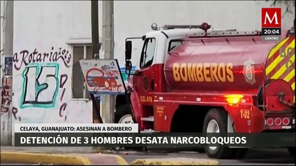 Actualización de los narcobloqueos en Guanajuato: captura de 3 presuntos delincuentes