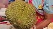 Giant Durian Fruits Cutting Skills - Thai Street Food