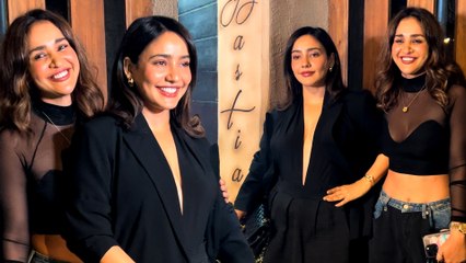 Neha Sharma &  Aisha Sharma Look Stunning In Black Attire