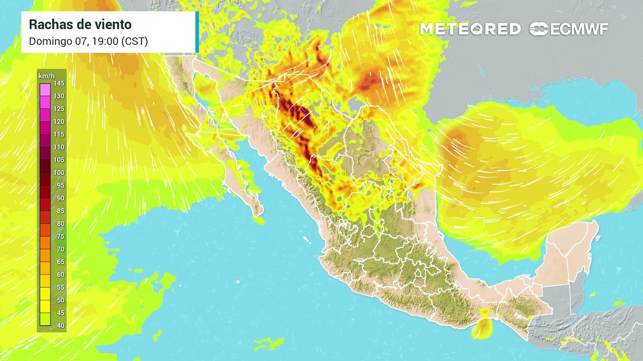 Viento severo afectará varias zonas de México este lunes 8 de enero