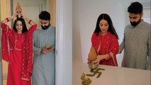 TV Actress Vrushika Mehta Canada New House Griha Pravesh Video, Husband के साथ..| Boldsky